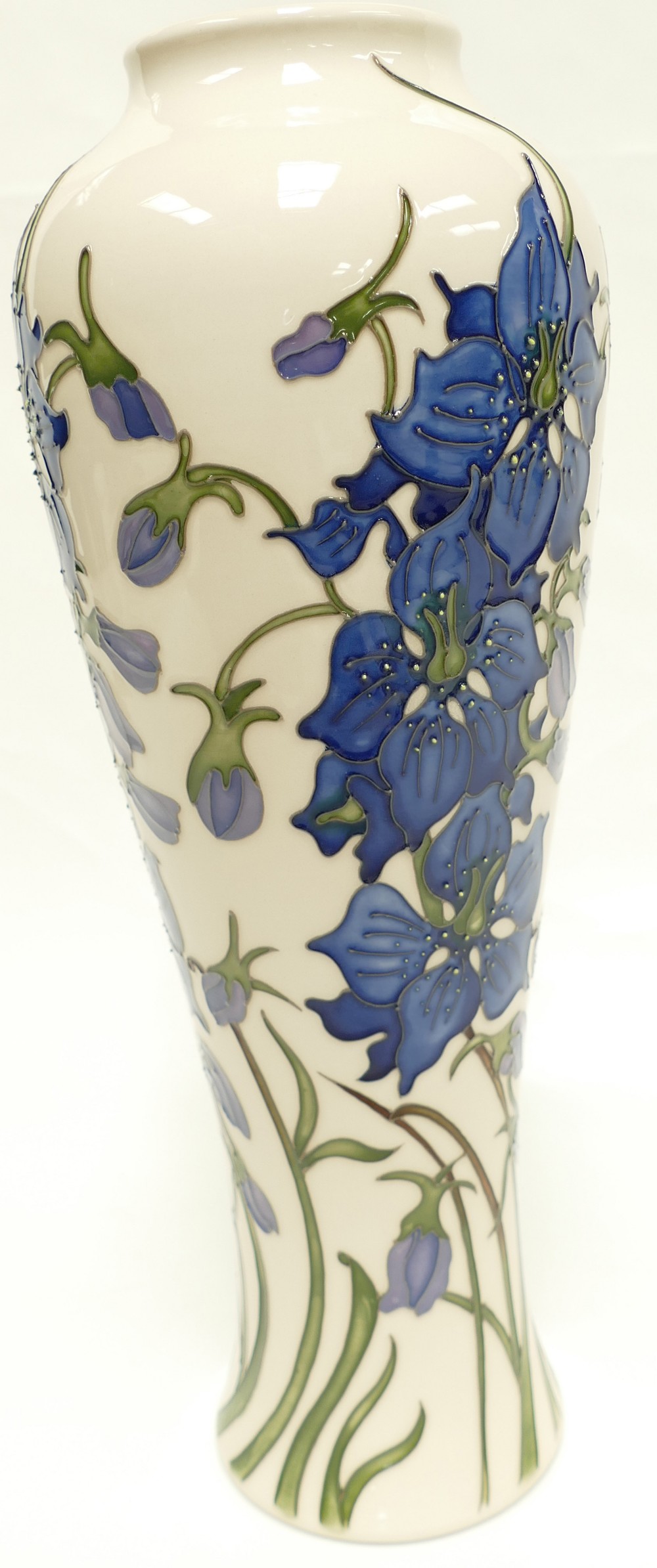 Moorcroft Delphinium vase, designed by K - Image 3 of 5