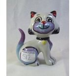 Lorna Bailey - Comical Cat Figure - Queenie the Cat - 13cm tall.