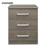 Riviera branded 3 drawer bedside cabinet