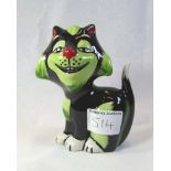 Lorna Bailey - Comical Cat Figure - Growler the Cat - 13cm tall.