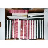A large collection of soft back books entitled 'The Premier years of Margaret Thatcher',