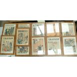 A large collection of framed 1940's Il,