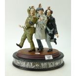 The Three Stooges Nazty Spy by FRANKLIN MINT 1999 figure group