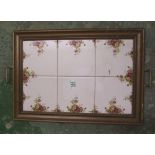 Royal Albert Old Country Roses two handled 6 tile