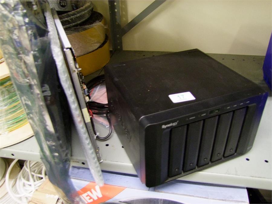 A Synology 5 bay disk less NAS disk station server Model: DS51515+