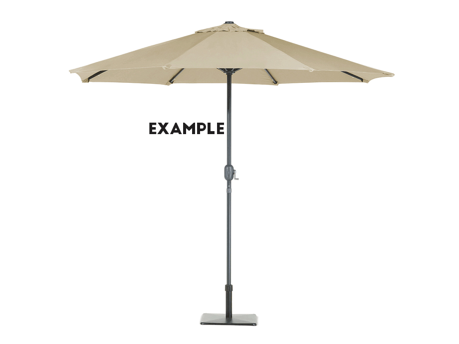 A large garden umbrella