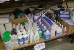 Mixed collection of industrial and domestic cleaning products to include, Pal TX surface wipes, hand