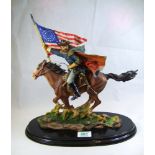 Large resin model of a American Independence soldi