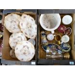 A mixed collection of assorted pottery to include Carlton ware, Crown Ducal, Maling etc (2 trays)