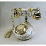 Royal Albert old fashioned style telephone in the