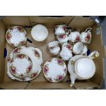 Royal Albert tea set in the Old Country Roses design (approximately 22 pieces)