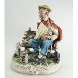 Large prestige CAPODIMONTE figure group