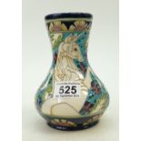 Moorcroft Unicorn vase signed by designe