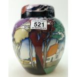 Moorcroft Peggys Farm ginger jar, limite