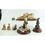 A collection of Border Fine Art figures
