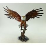 Boxed Aynsley Resin Figure Eagle landing