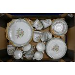 Minton Hadden Hall Trellis part tea set (approx 30 pieces).