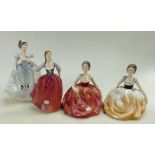 Francesca lady figurines to include Eugenie, Frances,