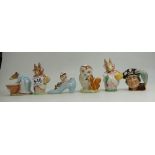 A collection of Beswick Beatrix potter figures to include Old Mr Brown,
