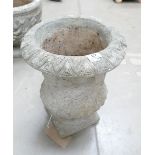 Large stone garden urn
