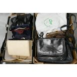 A large quantity of leather Envy branded ladies handbags (2 trays)