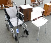 Kama S-Ergo 100 series Wheelchair, with a shower chair,