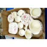 Johnson Bros Rose Chintz patterned tea ware