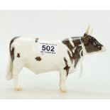 Beswick Ayrshire bull 1454B (restoration to end of one horn)