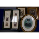 A collection of early 20th Century framed photographs and portraits. (5).