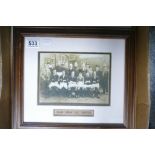 A photograph of the PORT VALE Football Club 1922/23 actual size excl. frame is 14.5cm x 20.5cm.