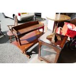 Modern mahogany video cabinet,