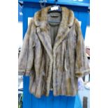 Ellis Barker branded three quarter length ladies MINK jacket, size 16 approx.