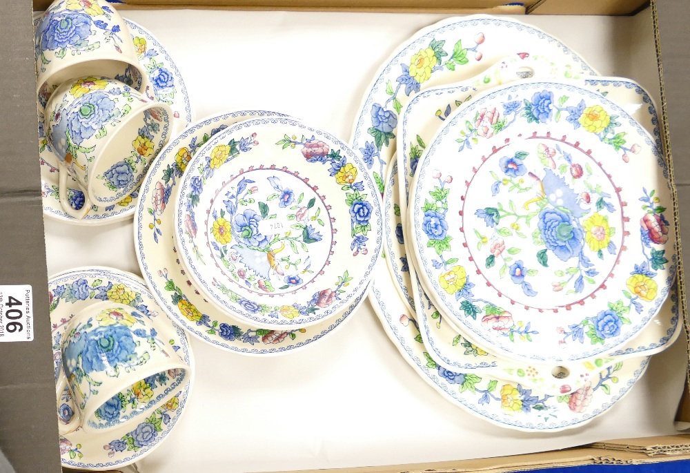 Masons REGENCY pattern Tea and Dinnerware - cups, plates, saucers, platter,