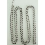 Heavy silver colour metal guard chain 152cm, 77.