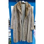 Ladies three quarter length MINK fur coat. Size 10/12 approx.