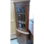 20th Century corner display cabinet