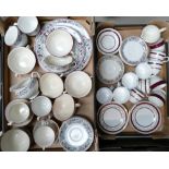 A mixed collection of tea and dinner ware to include Maddocks amongst others (2 trays)