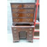 18th Century style Reproduction knee hole desk,