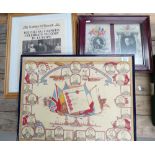 A collection of prints to include large souvenir o