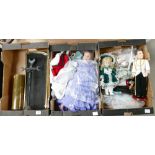 A mixed collection of items to include dolls, acti