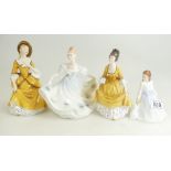 Four Royal Doulton figures to include Ka