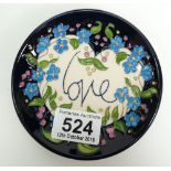 Moorcroft Love coaster, Numbered Edition