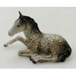 Beswick lying foal in rocking horse grey colours 916 (minute nick to one ear)
