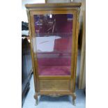 Early 20th Century Mahogany Inlaid Empire Style Vitrine with ormolu mounts (170cm Tall x 70cm Width