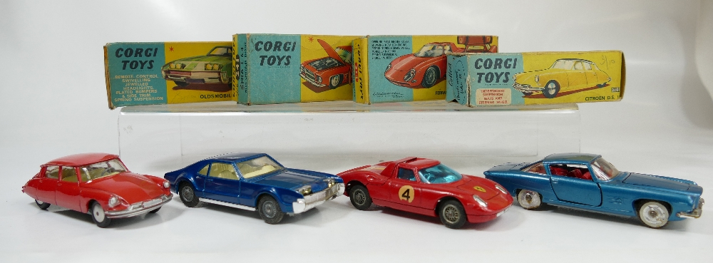 Corgi 210S Red Citroen DS19 in excellent or near mint condition in fair condition box (end flap - Image 2 of 3