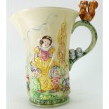 Wadeheath musical jug Snow White and the Seven Dwarfs, height 21.
