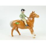 Rare Beswick Girl on Palomino pony 1499