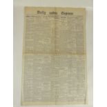 Scarce original Newspaper - The DAILY EXPRESS edition number one.