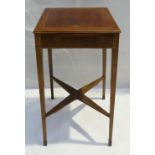 Antique Mahogany Inlaid Kettle stand,