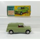 Corgi 450 Light Green Austin Mini Van in near mint condition (tiny blemish to rear door) and in